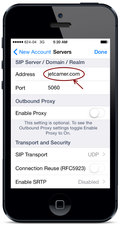 jetphone ios server